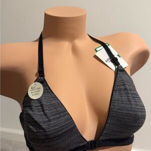 Wacoal b.tempt’d Gray Moisture-Wicking halter Bra